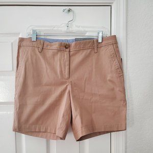 Talbots dark tan relaxed chino short, size 8 - new with tags